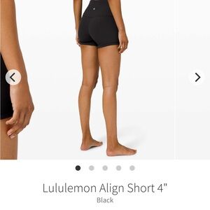lululemon align Shorts 4”